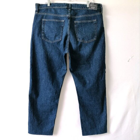 GAP Women's Straight Leg Jeans - Dark Blue - Picture 2 of 8